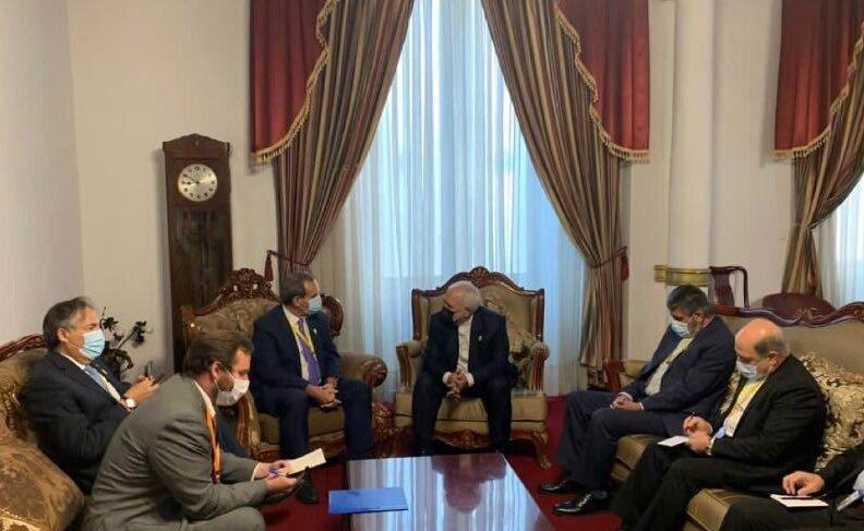 ظریف با وزیر خارجه شیلی دیدار کرد، عکس ظریف با وزیر خارجه شیلی ملاقات کرد، عکس