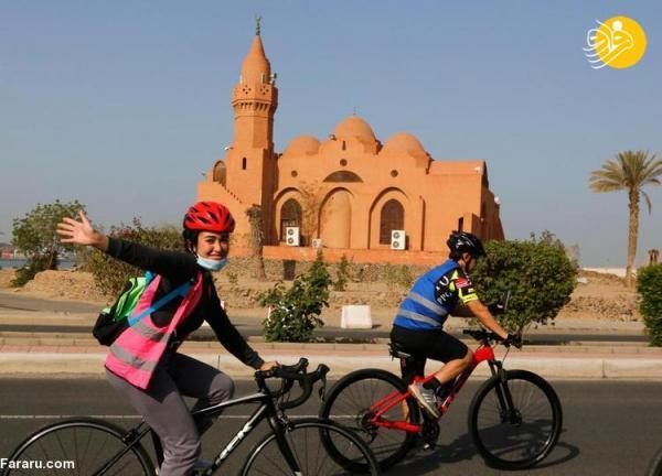 (تصاویر) دوچرخه سواری زنان و دختران در عربستان