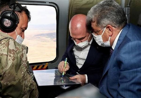 بازدید وزیر کشور ترکیه از دیوار امنیتی مرزی با ایران