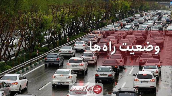 وضعیت ترافیکی راه های البرز شرایط ترافیکی راه های البرز