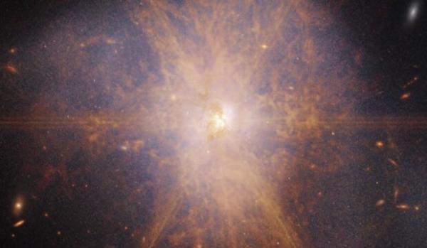 تصویر خیره کننده از برخورد دو کهکشان از نگاه جیمز وب ، عکس